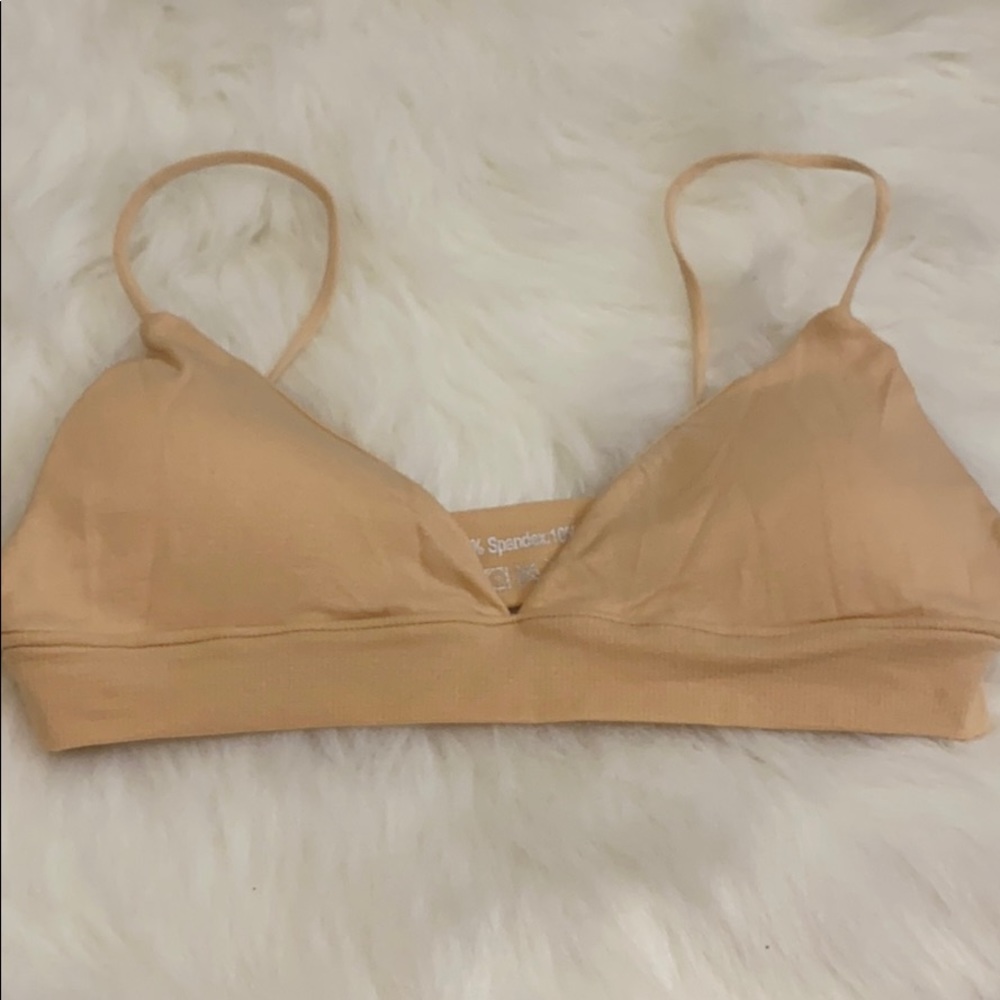 Spandex nude bra
